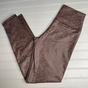 NWOT OFFLINE by AERIE Tan Snake Print Athletic Workout Leggings Sz M